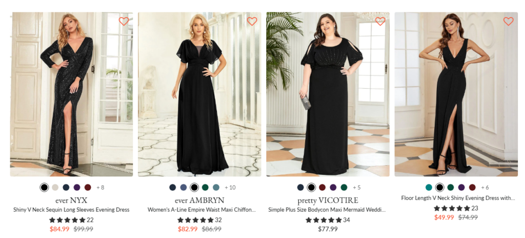 Shop Elegant Black Evening Dresses Using Ever Pretty Promo Code