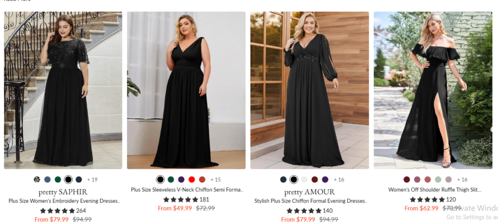 Shop Black Tie Wedding Guest Dress Using Ever Pretty Promo Code