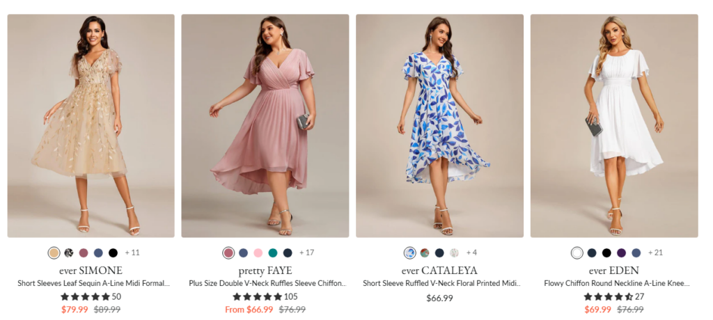 Shop Wedding Guest Dresses Using Ever Pretty Promo Code