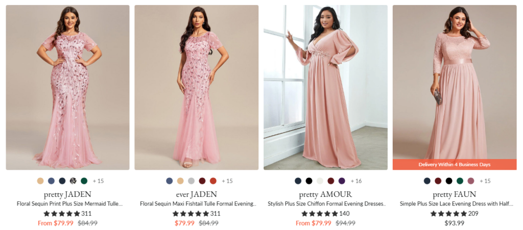 Shop Pink Prom Dress Using Ever Pretty Coupon Code