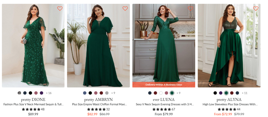 Shop Green Prom Dress with Ever Pretty Coupon Code